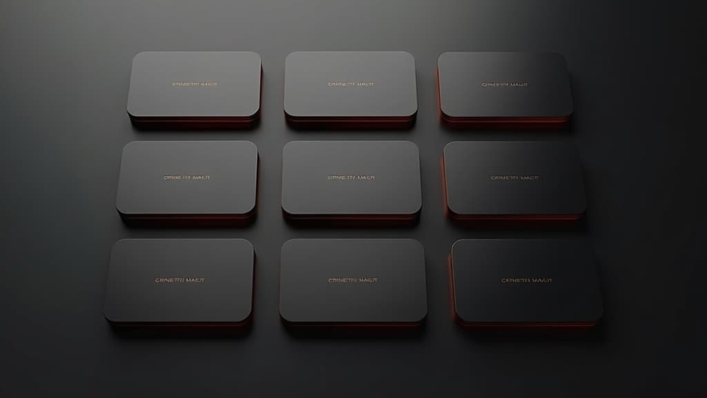 A grid of HeyDrop business cards